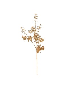 Ramo Eucalipto Glitter Oro h 95 cm per Decorazioni Natalizie