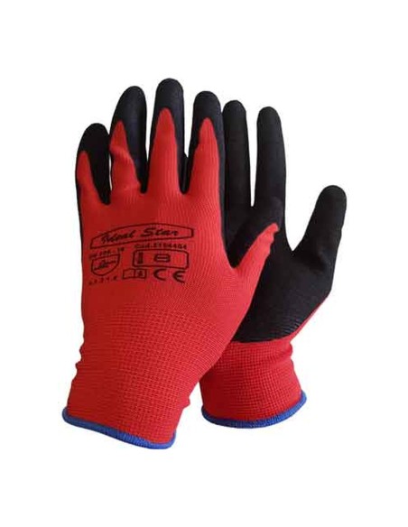 Guanti da lavoro tg. 7/S poliestere e nitrile
