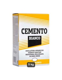 Cemento Bianco 5 kg per fughe e finiture decorative