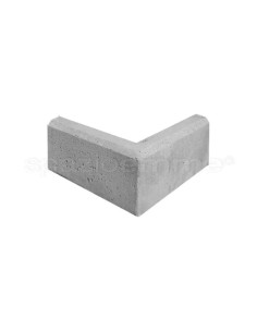 Cordolo angolo cemento grigio 23x50 cm lineare