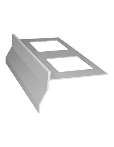 NOR Gocciolatoio Alluminio Bianco RAL 9010 per Balconi/Terrazze