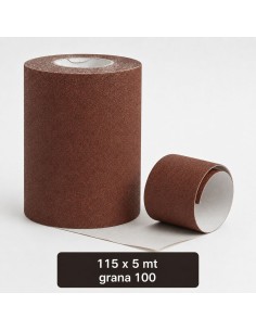 Carta Vetrata Abrasiva Grana 100 Rotolo 115x5m
