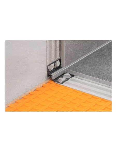Giunto perimetrale PVC Schluter Dilex RF10/010 grigio 2,5 m