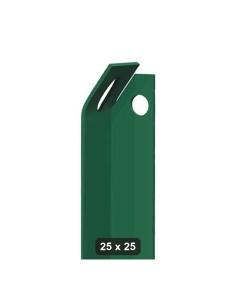 Saetta Zincata Verde Plastificata 25x25 H200cm