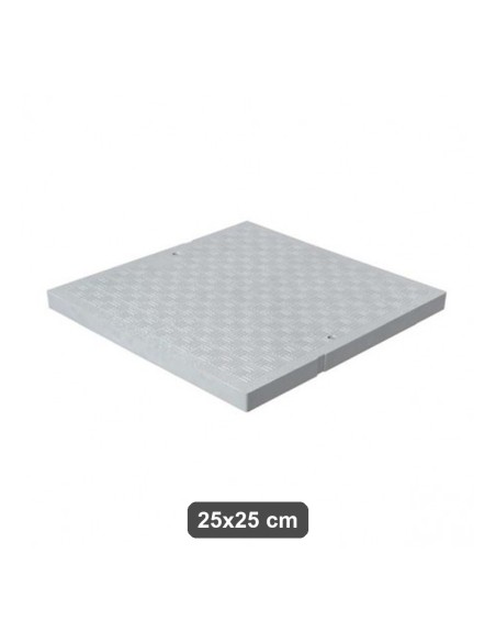 Chiusino PVC Chiuso 25x25 cm Grigio Super
