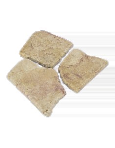 Rivestimento Pietragialla Cento mosaico informe spessore 1,3 cm