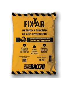 Bacchi FIXXAR Asfalto A Freddo Ad Alte Prestazioni In Sacco Da 20 KG 