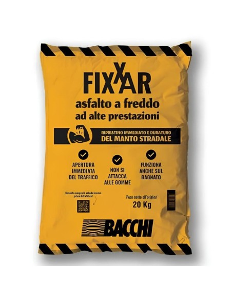 Bacchi FIXXAR Asfalto A Freddo Ad Alte Prestazioni In Sacco Da 20 KG 