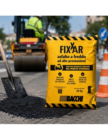 Bacchi FIXXAR Asfalto A Freddo Ad Alte Prestazioni In Sacco Da 20 KG 