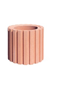 Colonna in Cemento Idrofugata Gialla Ø37xH33 cm Magna Grecia