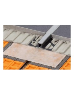 Giunto dilatazione PVC Schluter Dilex BWB h10 mm grigio 2,5 m
