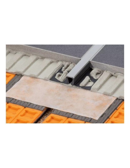 Giunto dilatazione PVC Schluter Dilex BWB h10 mm grigio 2,5 m