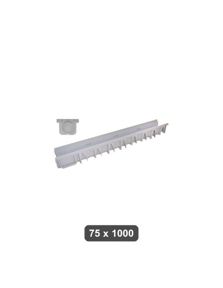 Canaletta PVC Panama-X Nera 130x40x1000 mm Senza Griglia