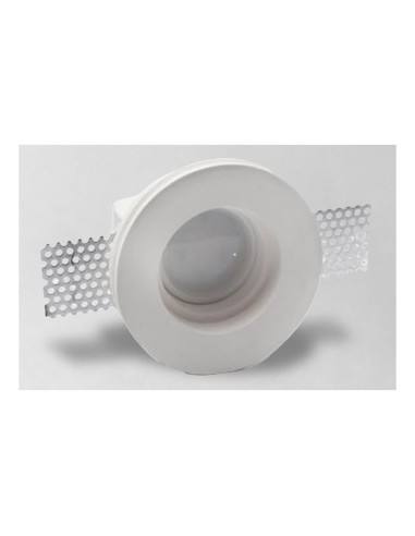 Faretto in gesso incasso cartongesso circolare Ø 95 mm Akifix