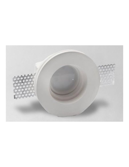 Faretto in gesso incasso cartongesso circolare Ø 95 mm Akifix