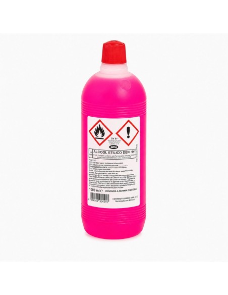 Alcool etilico denaturato 94° per pulizia e sgrassaggio