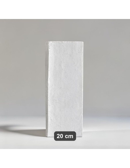 Colonna splittata cemento Bianco 30x30xh20 cm idrofugata