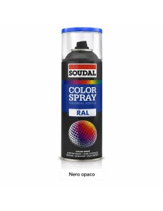 Bomboletta spray nero opaco RAL 9005 H.Q. 400 ml Soudal