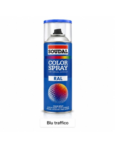 Spray blu traffico RAL 5017 400 ml resine acriliche Soudal