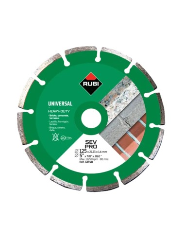 Disco diamantato universale Ø 115 mm Rubi