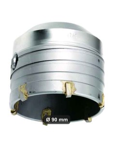Fresa a corona attacco M22 diametro 90 mm per calcestruzzo