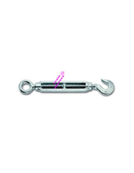Tenditore a 2 occhi 6 mm zincato filettatura 1/4