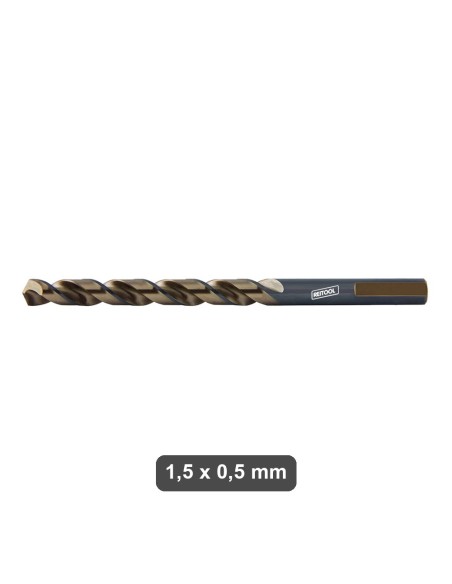 Punta HSS 1,5x0,5 mm Reitool per trapano