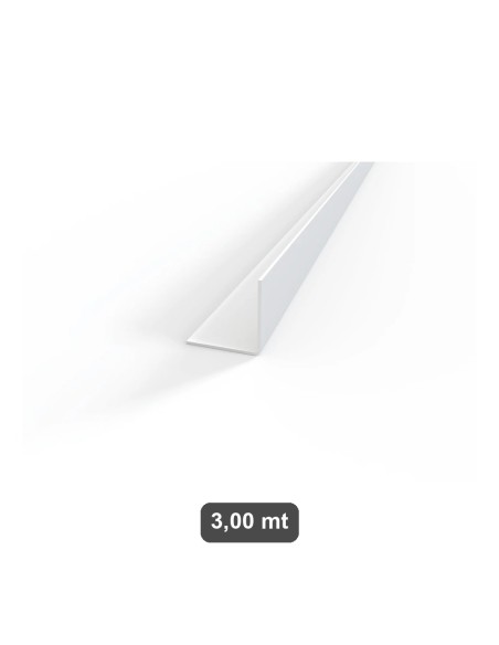 Paraspigolo Esterno PVC Bianco 35x35 mm - Lunghezza 3 mt