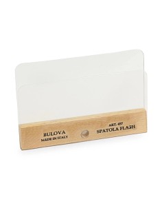 Spatola Terre plastica flex doppia lama trasparente Mito