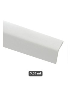 Paraspigolo Esterno PVC Bianco 30x30 mm Liscio 3,00 mt