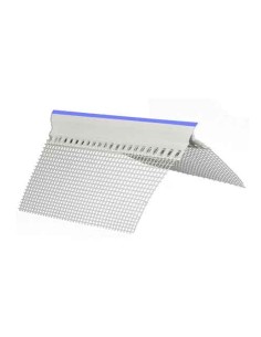 Paraspigolo PVC rete 100x100 mm rompigoccia adesivo blu 2,5 m