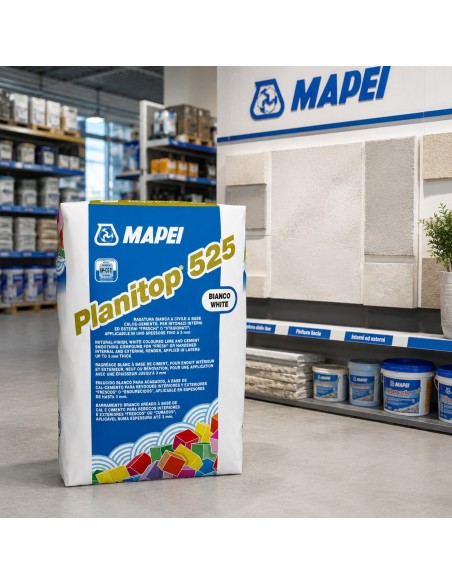Mapei PLANITOP 525 Rasatura Civile Bianca Per Intonaci Interni Ed Esterni 25 Kg