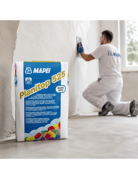 Mapei PLANITOP 525 Rasatura Civile Bianca Per Intonaci Interni Ed Esterni 25 Kg