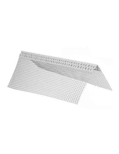 Paraspigolo PVC con rete 100x100 mm angolare 2,5 m
