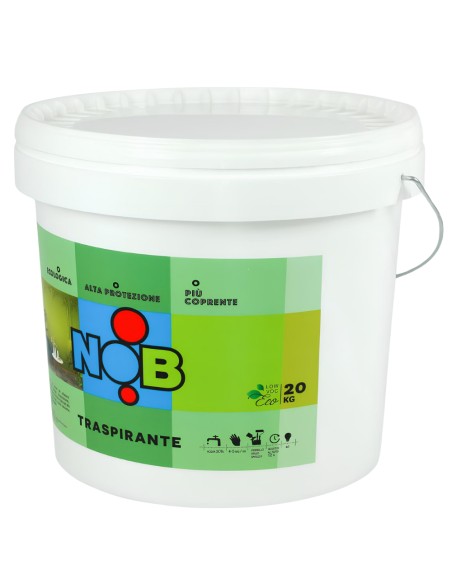 Idropittura Traspirante Ecologica Coprente Semilavabile Interni Bianca Nob