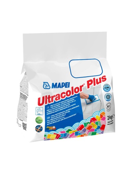 Stucco Fughe Resistente Muffa Antieffluorescenze Ceramiche Ultracolor Plus 2 kg 