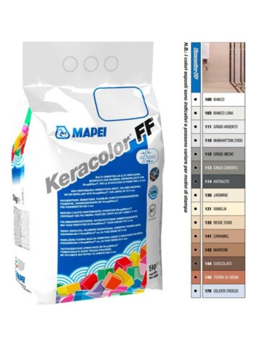 Stucco Fughe Grana Fina Ceramiche Piastrelle Mosaici  Keracolor FF Sacco 5 kg 
