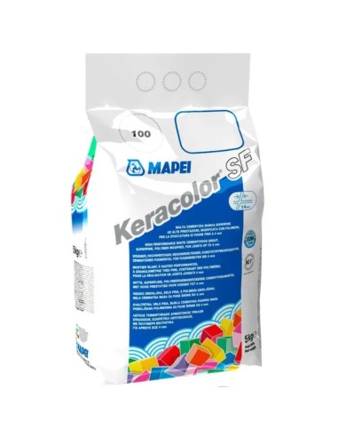 Stucco Fughe Grana Super Fina Keracolor SF 100 Colore Bianco Confezione 5 kg