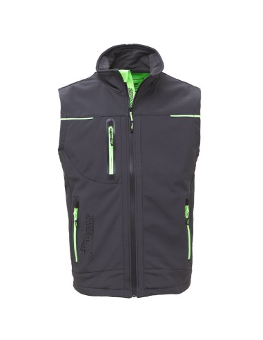 Gilet Softshell Impermeabile Traspirante Universe Colore Asphalt Grey Green 