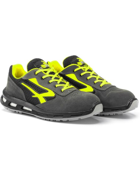 Scarpe Antinfortunistiche Traspiranti Leggere Basse S1P SRC ESD Red Lion Yellow