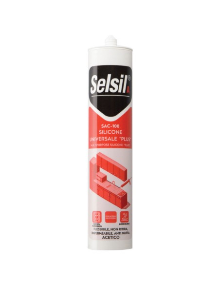  Sigillante Acetico Antimuffa Alta Adesione Impermeabile Bianco RAL 9010 280 ml