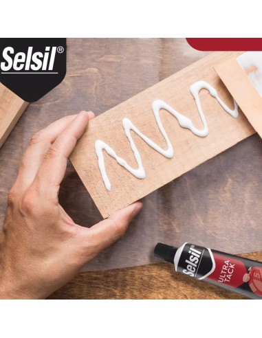 Adesivo Siliconico Verniciabile Ultra Tack Bianco Alta Resistenza 60 Ml Selsil