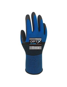 Guanti Lavoro Lattice Opty Resistenza Abrasione Blu Nero   2