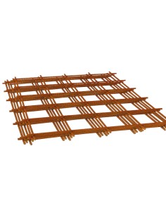 Set Rete Elettrosaldata Ferro Grezzo Ø 5 mm Maglia 20 x 20 cm Fogli 1,5 x 1 m