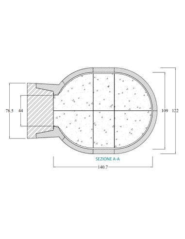 Forno Legna Artigianale Diametro 110Cm Super Capienza 6/8 Pizze Cottura Diretta