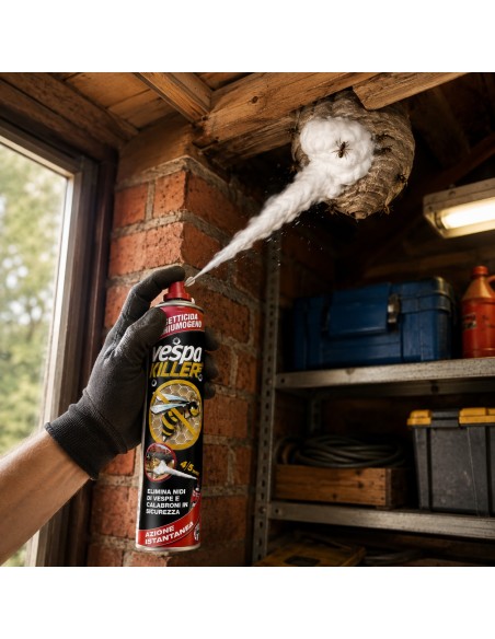 Prochimica VESPAKILLER Schiumogeno Insetticida Per Vespe E Calabroni Uso Domestico E Civile 750 ml
