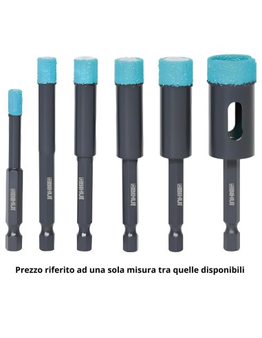 BIHUI Punta Diamantata a Secco a Cambio Rapido Mod. DBDQ 