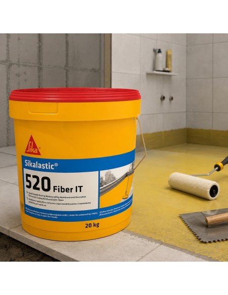 SIKA Sikalastic 520 Fiber It Membrana Impermeabilizzante Elastomerica Grigia 20 kg