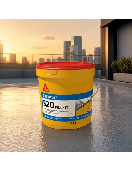 SIKA Sikalastic 520 Fiber It Membrana Impermeabilizzante Elastomerica Grigia 20 kg