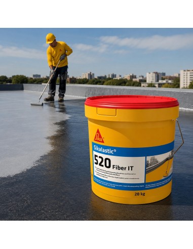SIKA Sikalastic 520 Fiber It Membrana Impermeabilizzante Elastomerica Grigia 20 kg
